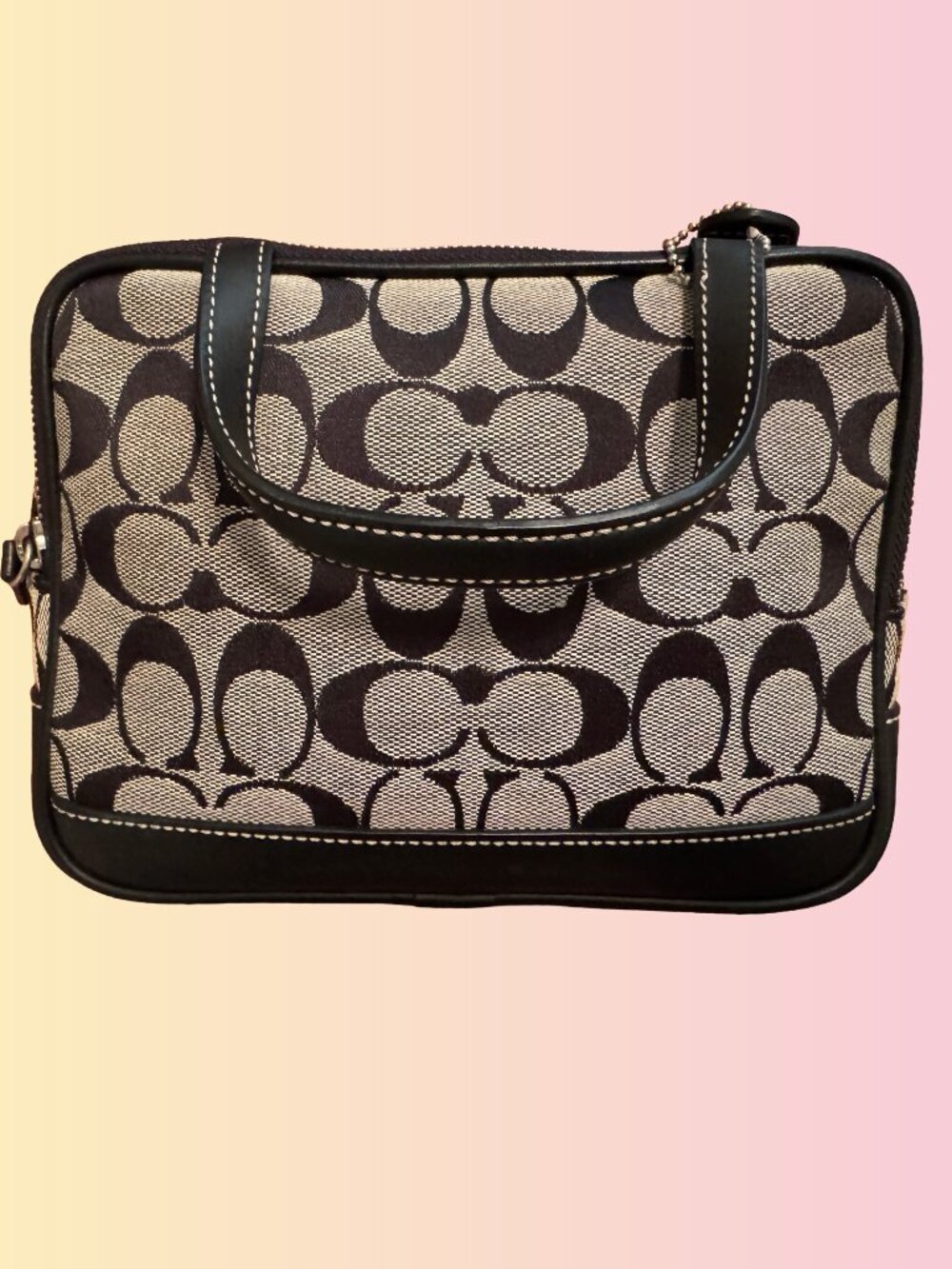 Coach Double Zip Travel / Makeup Case – Early 2000s